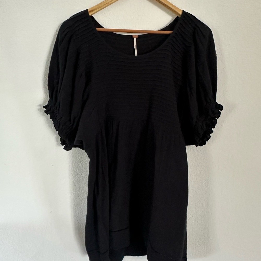 Free People black bubble dress